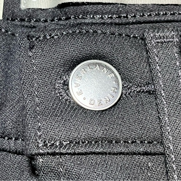 NWT Everlane The Way-High Skinny Crop Jeans Womens Size 25 Black Stretch - Picture 6 of 14